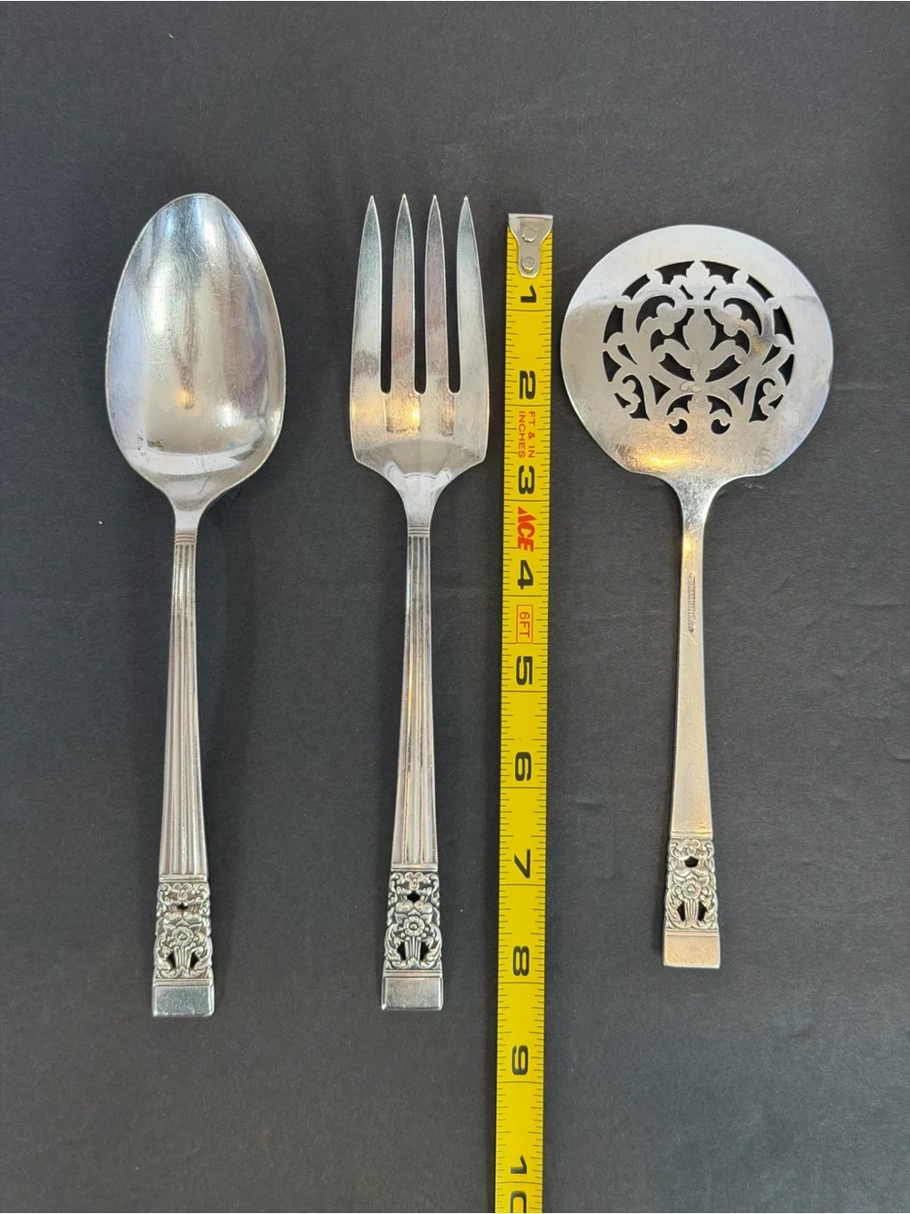 Oneida Community Coronation Silverplate 4-Piece Serving Set Vintage 1936